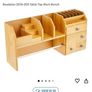 Beadalon Table Top Work Bench Organizer Jewelry Making~Crafts